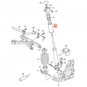 Resim Amortisör Toz Körüğü-Arka (4G0512137)(AUDI A5 Q5 A7 A6) Volkswagen