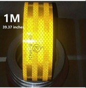 Resim Turcoshop11 Sarı 100cm Reflektif Şerit Araç Motosiklet Uyarı Bandı Yansıtıcı Çıta 