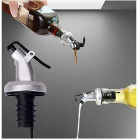 Resim Righton Kapaklı Şişe Ucu Servis Aparatı Damlalık Yağdanlık Tıpa Tapa Mantar 