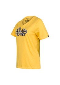 Resim 2as Alone Baskılı V Yaka Kadın T-shirt 406 Sarı 