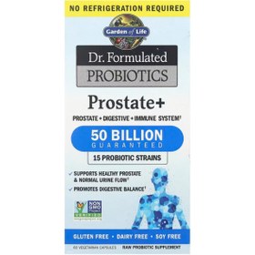 Resim GARDEN OF LIFE , Dr. Formulated Probiotics, Prostate+, 60 Vegetarian Capsules 