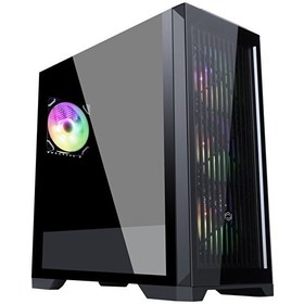 Resim Frısby FC-9455G Vetro 850W 80+ Bronze Siyah Dual-Ring Rgb Fan Mid Tower Atx Kasa 
