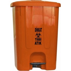 Resim Tıbbi Atık Kovası Pedallı Iç Kovasız 65 Lt 