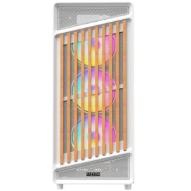 Resim Fazeon F19 750w 80plus Bronze 4x120mm Argb Fanlı Atx Beyaz Bilgisayar Kasası 