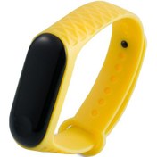 Resim Lemestar Mi3 Akıllı Bileklik İçin Değiştirilebilir Tpe+tpu Kordon, Ergonomik Tasarım, Konforlu Taşımak, Sarı Renk 