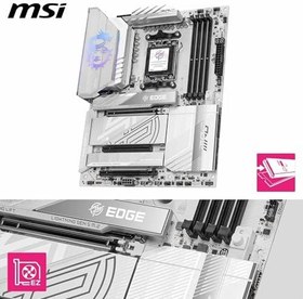 Resim MSI MPG X870E EDGE TI WIFI AM5 DDR5 8400MHZ(OC) USB4 4x M.2 HDMI 5G LAN WIFI 7 RGB ATX 