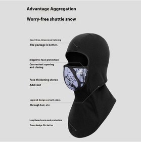 Resim Bosphorusboutique02 Yazılım Kış Rüzgar Geçirmez Maskesi, Manyetik Yüz Kapısı, Erkek Kadınlar İçin, Uzun Süre Kullanım Diğer 
