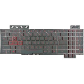 Resim Asus Fx705d Klavye Işıklı Kırmızı Tuş V1 Non-rgb 