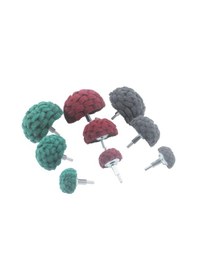 Resim Adet Bulaşık Teli, 1/4 İnç Saplı Yarım Top Şeklinde Dokumasız Cilalama 