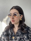 Resim Renkli Cam İkon Güneş Gözlüğü 