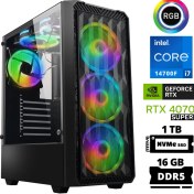 Resim Xaser Delux X86 I7 14700F 16GB Ddr5 Ram 1tb M.2 Nvme SSD 12GB RTX4070 Super Masaüstü Oyuncu Bilgisayarı 