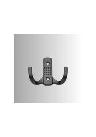 Resim Noktalı Metal Askı Şık Portmanto Askılık Dolap Mobilya Askısı Vidalar Dahil Siyah 