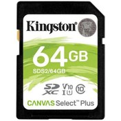 Resim Kingston Canvas Select Plus SDS2\u002F64GB 64 GB SDXC Class 10 UHS-I Hafıza Kartı 