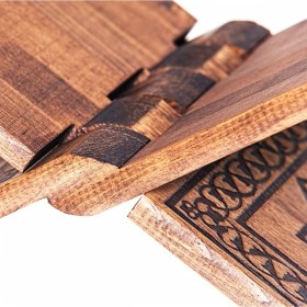 Resim Otantik Selçuklu Ahşap Yakma Rahle 