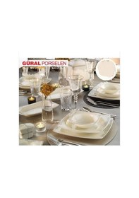 Resim Güral Porselen 57 Parça Yemek Takımı. 