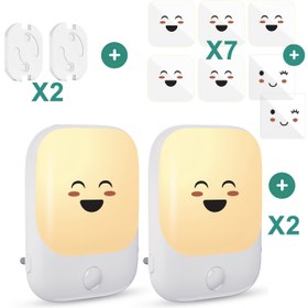 Resim 2 adet/paket Hareket Sensörlü Gece Lambası, 3 Mod, 5 Ayarlanabilir Parlaklık Seviyesi, Duvara Monte, Oda, Yatak Odası, Merdivenler için Uygun, Aydınlatma Aksesuarları 