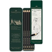 Resim Faber-Castell Pitt Grafit Kalem Seti - Set of 6 Matt 