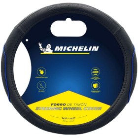 Resim Michelin Mc1003naz Premium Suni Deri Direksiyon Kılıfı Mavi 