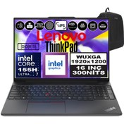 Resim LENOVO Thinkpad E16 G2 Ultra 7 155H 16GB 2tb SSD Intel® Aı Boost 16" Wuxga IPS WIN 11 Pro 21MA002UTXP03 
