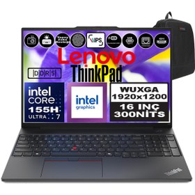 Resim LENOVO Thinkpad E16 G2 Ultra 7 155H 16GB 2tb SSD Intel® Aı Boost 16" Wuxga IPS WIN 11 Pro 21MA002UTXP03 