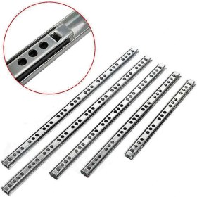 Resim Alet Çantam 17MM Teleskopik Ince Çekmece Rayı - 34CM (2 Parça Set) 