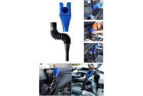 Resim Biterse Araba ve Motorsiklet Için Katlanabilir Huni Yakıt-Yağ Ikmal Bidon Ucu 