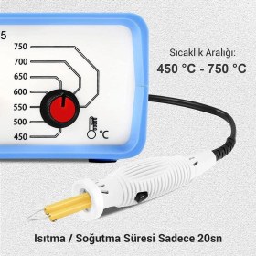 Resim Class ZD-8905 New Isı Ayarlı Ahşap Yakma Makinası 4 x Gölgeleme Uçlu Set+Tel Fırça 