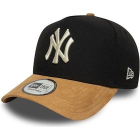 Resim New York Yankees Mlb Süet Vizör Siyah 9fprty Unisex E-çerçeve Ayarlanabilir Şapka-11607 Siyah 