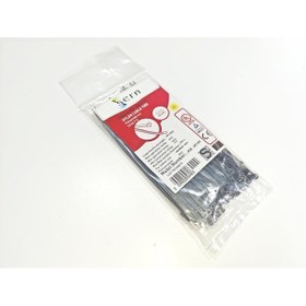 Resim 15cm Siyah Kablo Bağı 2,5 Mm Plastik Kelepçe - 100 Adet Nylon Düzenleyici 
