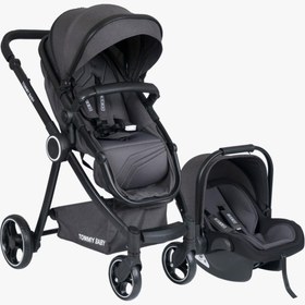 Resim Tommybaby Toranto Black Vip Travel Sistem Bebek Arabası + Puset 