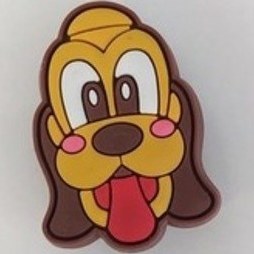 Resim 1 Adet Silikon Köpek Pluto Figür Tekli Terlik Süsü Aksesuar 