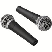 Resim SM58S Profesyonel Sahne Mikrofonu - Dinamik Kablosuz XLR Bağlantılar, Canlı Performanslar, KTV, Podcast ve Kayıt için Siyah Metalik Bitiş, PC için Kablosuz Mikrofon, KTV Mikrofonu, Şık Mikrofon Tasarımı, Dayanıklı Metalik Bitiş 