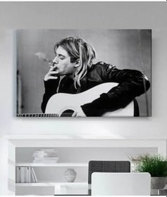Resim StellaStore Şarkıcı Kurt Cobain Kraft Kanvas Tablo, 40 x 60 