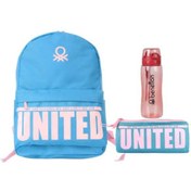 Resim Benetton İlkokul Çanta Set(İlkokul Çanta+Tek Göz Kalemlik+700 ml Tritan Matara Suluk) United Colors of Benetton
