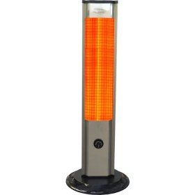 Resim Ufomax Kule Tipi Elektrikli Isıtıcı 2500W Termostatlı Alüminyum Gövde ile Gri Renk 
