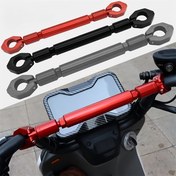 Resim Geliştirilmiş Evrensel Çıkarılmayan Çok Renkli CNC Alüminyum Alaşımlı Kalınlaştırılmış Motosiklet Direksiyon Uzatma Kolu Telefon Tutucu Teleskopik Arka Görüş Aynası Modifikasyonu Çok Fonksiyonlu Navigasyon Güçlendirilmiş Uzatma Braketi 
