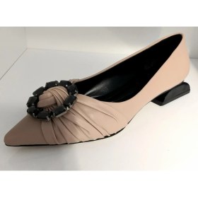 Resim Bags Shoes Guja 22Y565 Kadın Sivri Burun Alçak Topuklu Taşlı Babet 