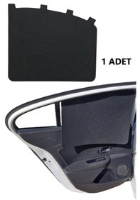 Resim Oto Güneşlik Perde Yan Cam Güneş Önleyici 1 Adet Siyah Keçe 