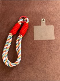 Resim AKBAŞ DESİGN Örgü Telefon Bilek Askısı Telefon Askısı 