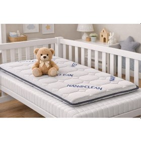 Resim 5Cm Nano Süngerli Bebek Çocuk Beşik Yatağı 70x110 Park Yatak Oyun Parkı Yatağı 