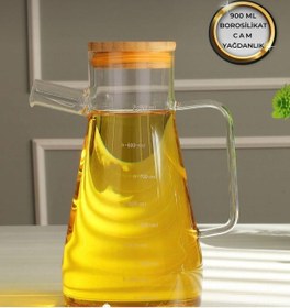 Resim Blueeslife Bambu Kapaklı Yağlık 900 Ml. 