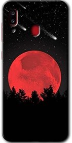 Resim MRCİLETİSİMmrc-168352 Kanlı Ay Kılıf Kapak Hayalet Ekran Yandan Gözükmez Samsung Galaxy A30 ile uyumlu 