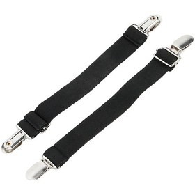 Resim Maiyame Bisiklet Sürüşü İçin Donuk Su Geçirmez Pantolon Klembi - İçten Çekmeli Elastik Askı, Ayarlanabilir Uzunluk, 2 Adet Paket 