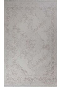 Resim Gabardin Alessa 8010 Krem Serisi Triko Akrilik Salon Oturma Yatak Odası Halısı Krem 