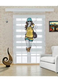 Resim Perdecizade Enxboy Tarz Kız Dijital Baskılı Zebra Perde-cocuk Odası-stor Perde Pz-402 Renkli 