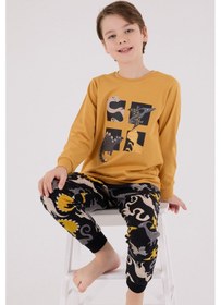 Resim Rolypoly Erkek Çocuk Sarı Pijama Takımı 5274-48638 Sarı 