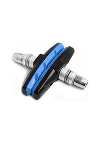 Resim Kırmızı 2 Adet Dayanıklı Bisiklet Bisiklet Bisiklet V Fren Tutucu Pedleri Ayakkabı Blokları Siyah 