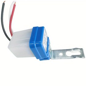 Resim 1pc Otomatik Sensör Switch Mavi ve Beyaz Kasa ile - 50-60Hz, 10A, Foto Kontrol Sokak Lambaları için, AC 110V/220V, DC 12V/24V, Metal Montaj Plakası, Outdoor Aydınlatma Çözümü|Modern Sensör Switch|Dayanıklı Plastik Kasa, Outdoor Aydınlatma Anahtarları 