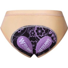 Resim Bej Kadın Bisiklet Şort Wosawe Bayanlar Bisiklet Yastıklı İç Giyim Binme Külot Bisiklet Külot Bej 