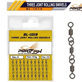 Resim Portfish Bl-1019 Zincir Fırdöndü (3 Lü) (439850890) 